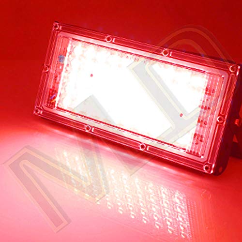 Image of MLD 10W Led Flood Light AC 220V Waterproof Brick focus Flood lights for indoor outdoor Lights | Red | 10 Watt | Pack Of 7