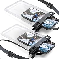 YOSH Große wasserdichte Handyhülle für iPhone 17 16 15 14 Pro Max Samsung S26 S25 S24 Ultra mit Hülle bis zu 8,5\, 2 Stück Wasserfeste Handyhülle Unterwasser Handytasche für Bootfahren Urlaub Zubehör
