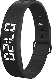 Vibrating Alarm Wristband - Silent Rechargeable Bracelet, Heavy Sleepers Clock Watch | Multiple Vibration Alarm System Device, Adjustable Up Bracelet For Adults Kids Couples Travel Home Bedroom
