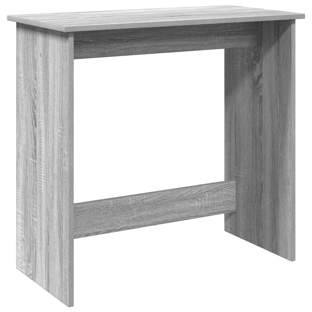 Escritorio gris Sonoma 80 x 40 x 75 cm, material de madera, diseño moderno con amplia superficie de trabajo para casa, oficina, dormitorio, salón y oficina