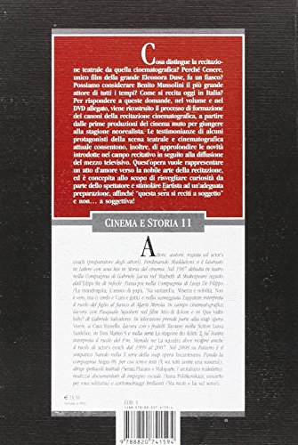 Cinema e recitazione. Dalla chiassosa arte del silenzio all'improvvisazione televisiva. Con DVD