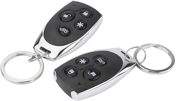 Car Security System, Car Alarm System Immobilizer Kit, Universal Alarm Security Keyless Entry with 2 Remote Controls Siren