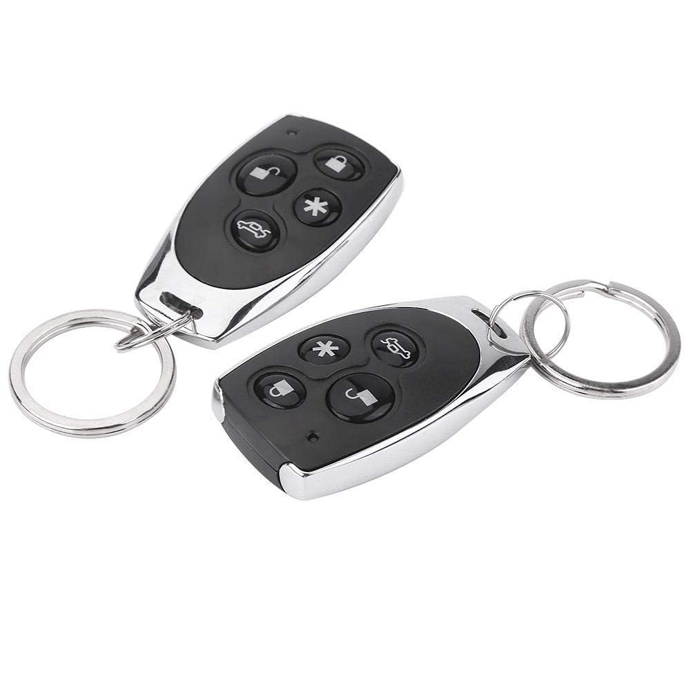Auto Sicherheitssystem, universelles Auto Alarm Sicherheit Schutz System Keyless Entry mit 2 Fernbedienungen Sirene