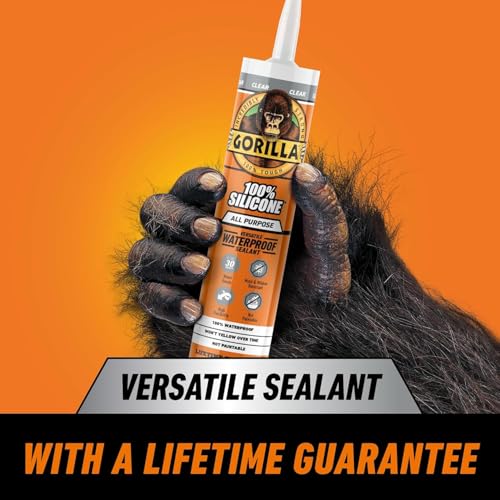 Gorilla 1144110 All Conditions Sealant Silicone Clear 295ml - Image 2