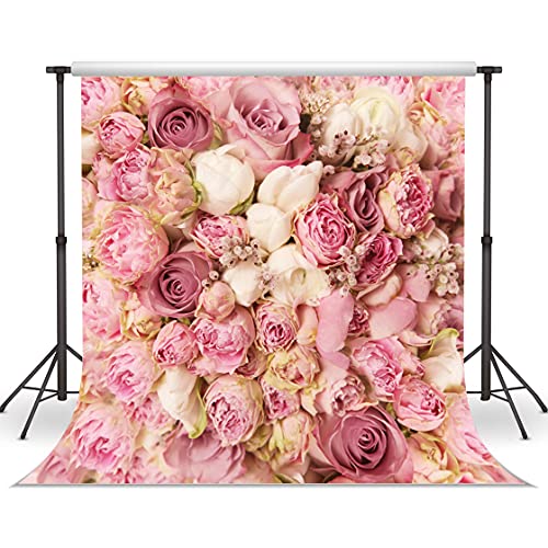 Super Brands WOLADA Flower Backdrop Spring Floral Backdrops for Photography Wedding Birthday Family Party Photo Backdrop Mother's Day Decoration Baby Shower Banner for Studio Props 9604 10x10ft