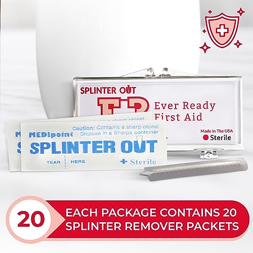 Image of Ever Ready First Aid Splinter Out Splinter Remover, Pack of 6, 20 Packets per case