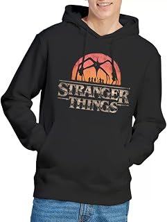 Stranger Things Season 5 - Sunset Logo Männer Kapuzenpullover schwarz
