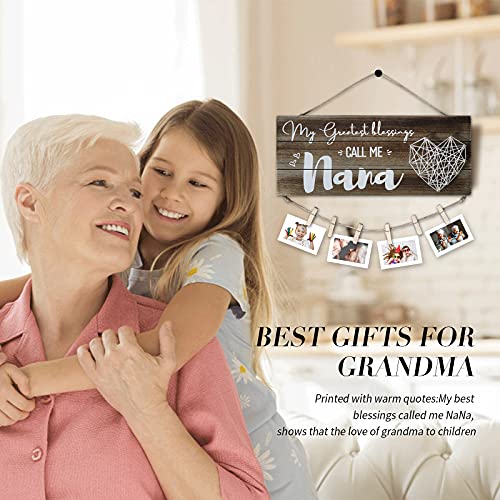 SELORY Mothers Day Nana Gifts for Grandma,Birthday Gift for Nana Gigi Mimi from Grandkids Grandchildren Granddaughter Grandson Unique Cute Picture Frame — view 3