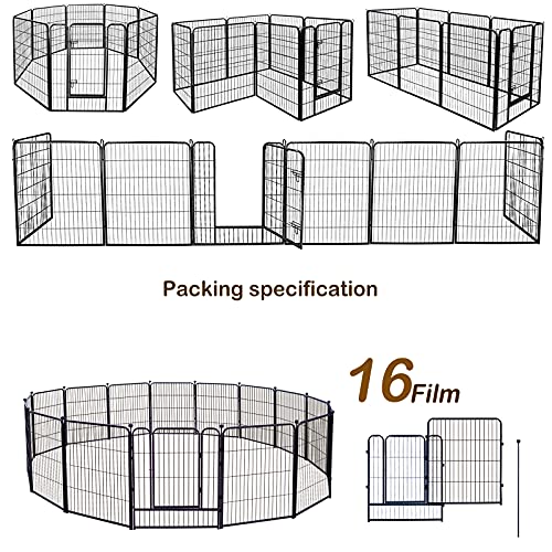 Close-up of JIUJIN Dog Fence hinges and door