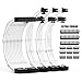 Produktbild YINGYI Netzteil-Kabel-Verlängerungs-Set, 30 cm Länge mit 2 Farben, Kabelkämmen, Verlängerung, PC-ummanteltes Kabel, 24-polig, 8-polig (4+4), 8-polig (6P + 2P) für ATX-Netzteil, Weiß