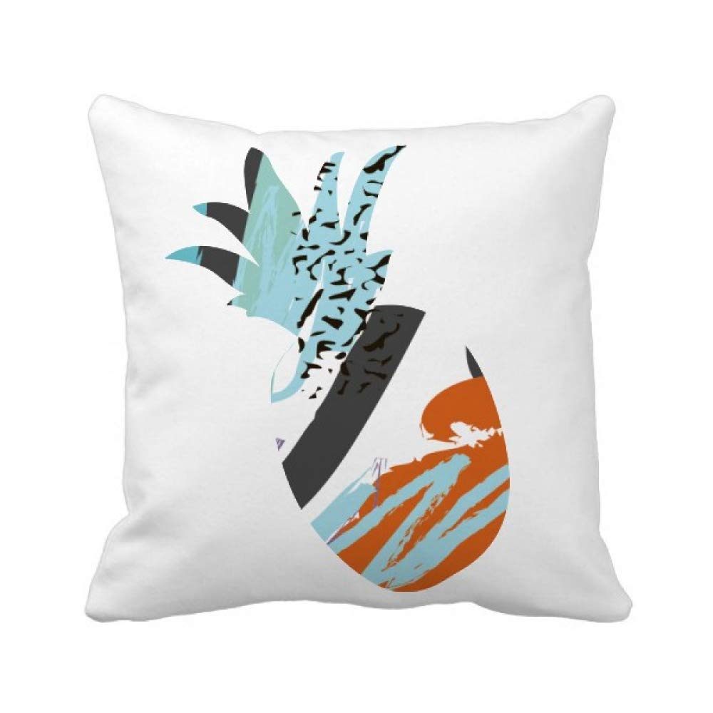 Coussin ananas plante housse zippée lavable et textile résistant
