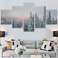 SIGNWIN 5 Panel Canvas Wall Art Greenlands for Home Decorations Ready to Hang - 60