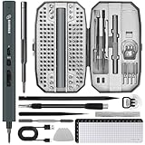 STREBITO Mini Electric Screwdriver, 155 in 1 Electric Precision Screwdriver Set with 140 S2 Magnetic Bits, Max 5 N.m, 650mAh Battery, Small Power Screwdriver Electronic Repair Tool Kit for Computer RC