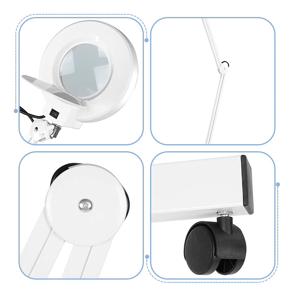 Tatoeagelamp, LED-lamp met vergrootglas, 5-voudig salon vergrootglas, schoonheidslamp voor manicure-tatoeages voor eyeliner