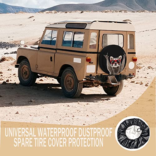 Spare Tire Cover Raccoon Wheel Tire Cover Waterproof Sun Protection Universal Fit for Trailers Rv SUV Truck Camper Travel 15 Inch - Image 3