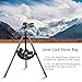 Compact Carbon Camera Tripod with 46mm Ball Low Profile Tripod Head 28.5mm Max Leg Tube Stable Lightweight Carbon Fiber Travel Stand with Arca Swiss Ball Head and Stone Bag Max Load 44.1lb/20kg
