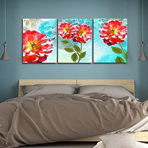 Floraison fleur affiches impressions triptyque haut de gamme style chic - 4