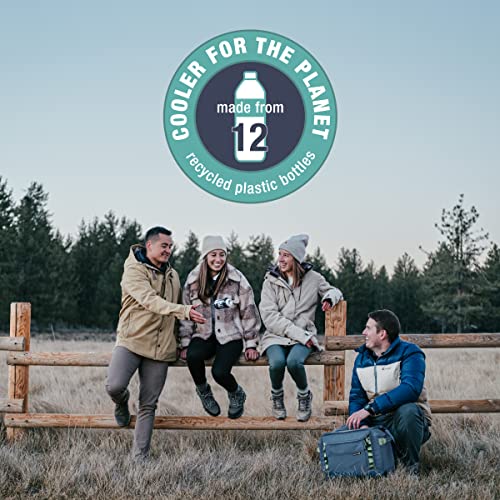 Clevermade Sequoia 32 Can Cooler; Rugged, Insulated & Leakproof Ice Chest Perfect For Camping, The Beach, And Travel; Made From Recycled Materials, Black Obsidian #TOP4