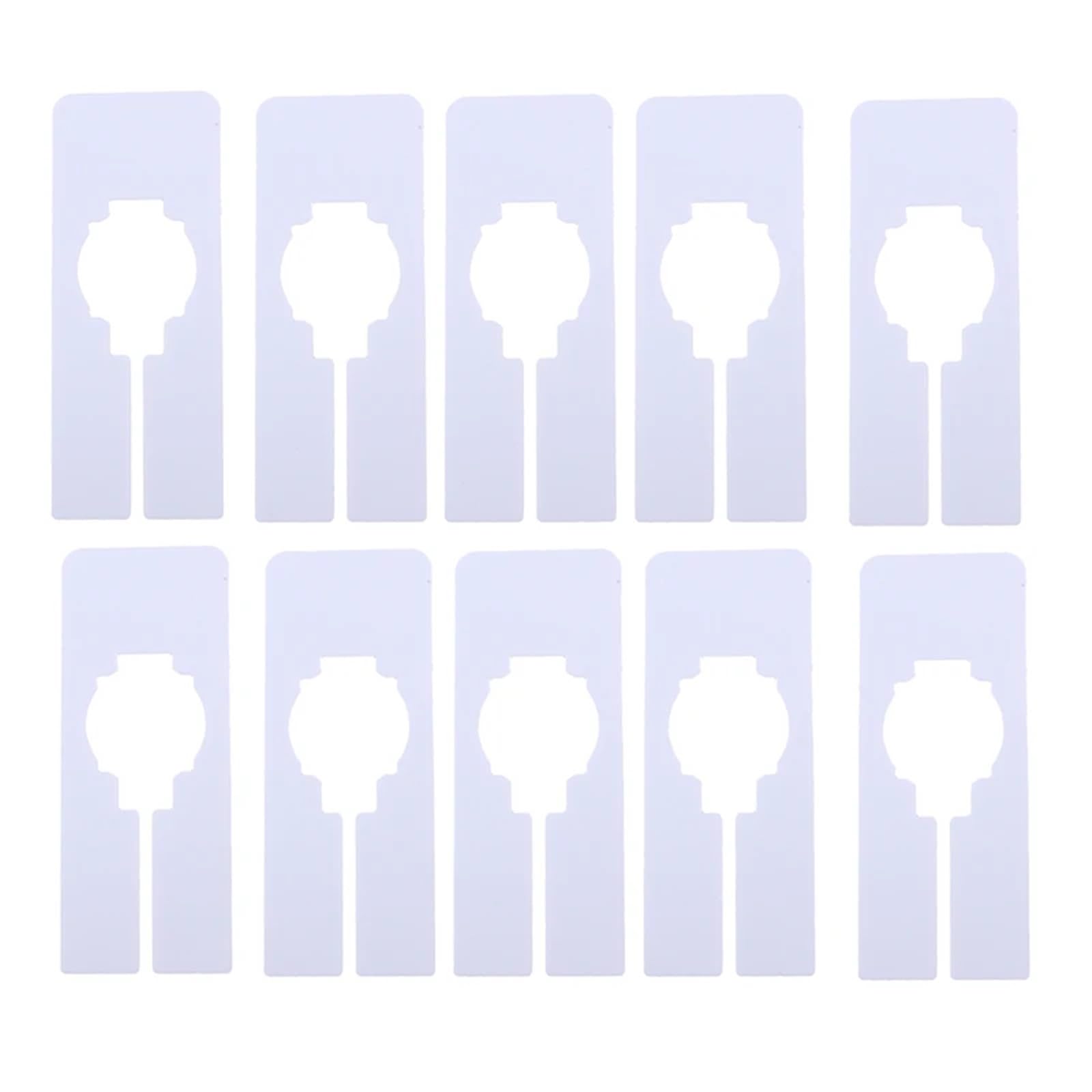 100Pcs Plastic Closet Dividers for Clothes Organizer Shelf Storage Labels