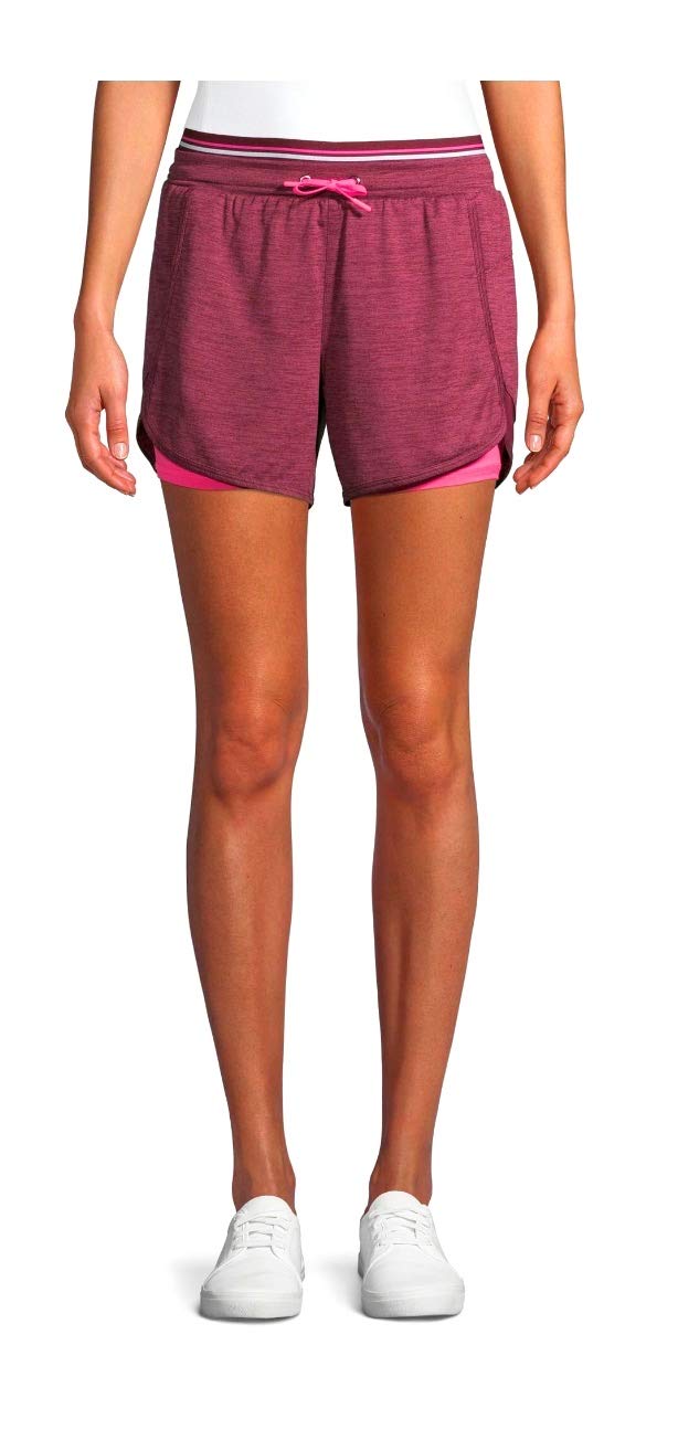 Women's Running Short with Bike Liner (2XL 20, Red)