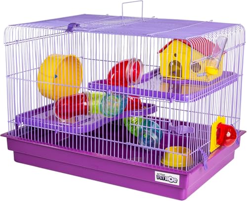 Gaiola para Hamster Big Space Completa Jel Plast Lilás