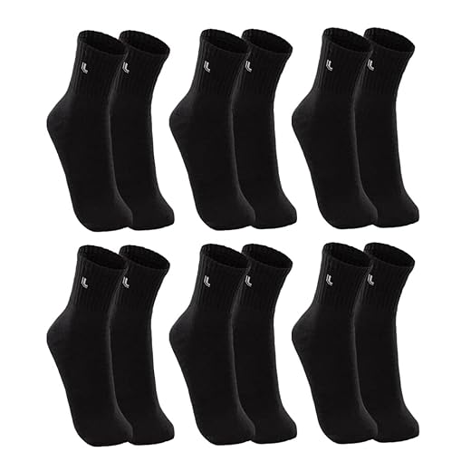 Kit C/6 Pares Meias Lupo 3245 Cano Médio Algodão Sortido