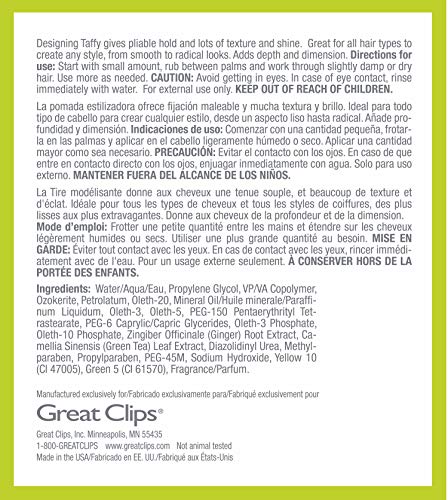 Solutions by Great Clips Designing Taffy 3.4oz | Styling Cream | Pliable Hold with High Shine | Works in Dry or Wet Hair - Thumbnail 6
