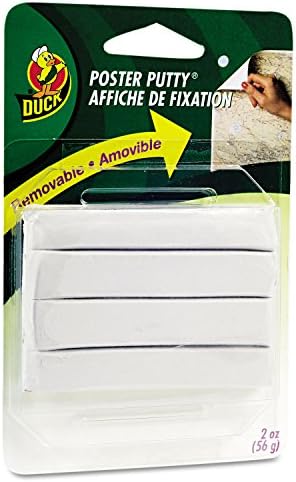 Duck Brand Reusable and Removable Poster Putty for Mounting, 2 oz, White (1436912)