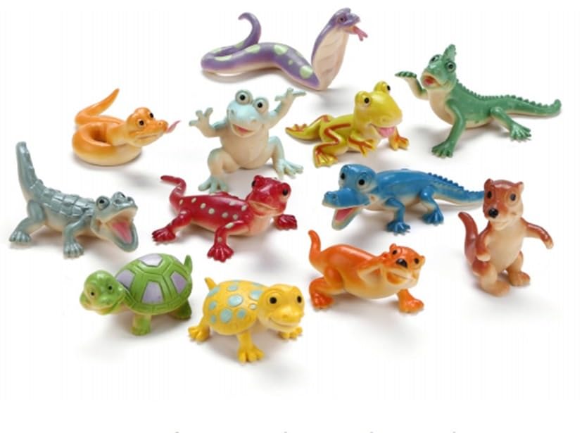 Image of Small Kids Sea & Wild Animal Toys Sets for Fun, Educational, Spark Imagination and Learning (Multi Choice Sets) (Crocodiles & Frogs) 12pcs