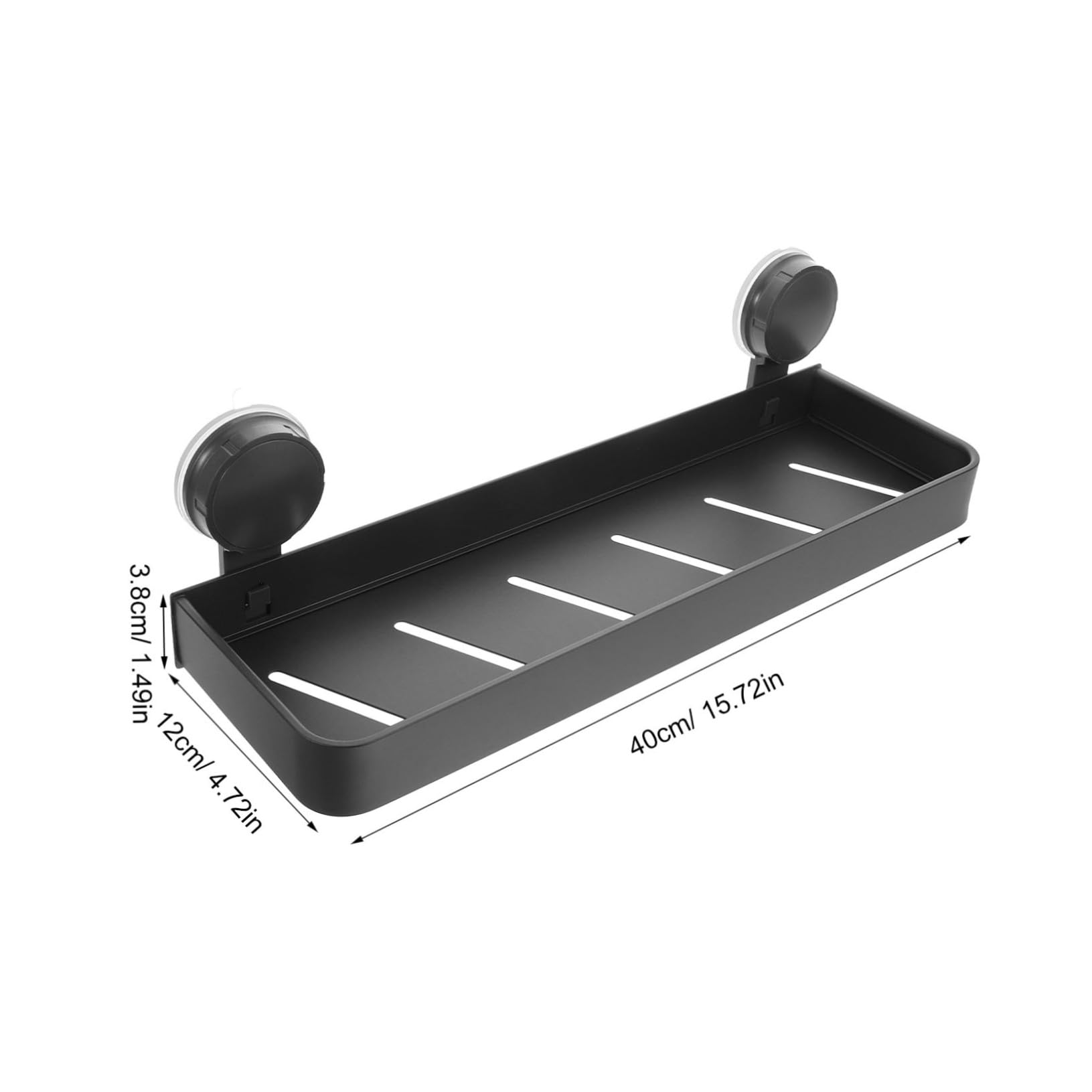 Ciieeo No Drill Wall Mounted Storage Rack for Toiletries Makeup Elegant Design for Smooth Surfaces Easy Installation Sturdy Suction Cups