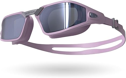 Miniatura 10 de Gafas de natación polarizadas unisex para mujeres, hombres, niños y niñas, 100% antivaho y anti-UV Blanco