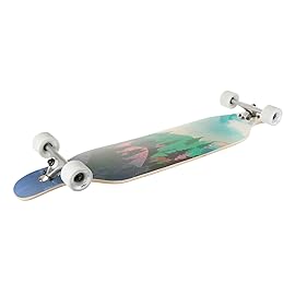 VOLADOR Urban Freeride Pro Longboard| Adaptive Cruiser 42inch| North America Maple| Camber Concave Drop Through Longboard Complete| Setup for Urban Commuting (Forest)