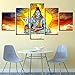 Produktbild CAT NINE Leinwanddrucke  Malerei Wohnzimmer Wandkunst 5 Stücke Hindu Lord   Und Bull Nandi Bilder Modular Home Decor Poster Rahmen