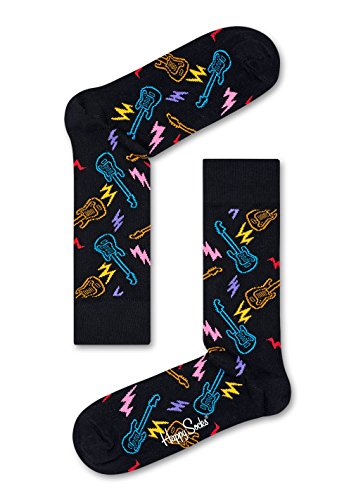 Happy Socks calzini Chitarra 41-46 Nero