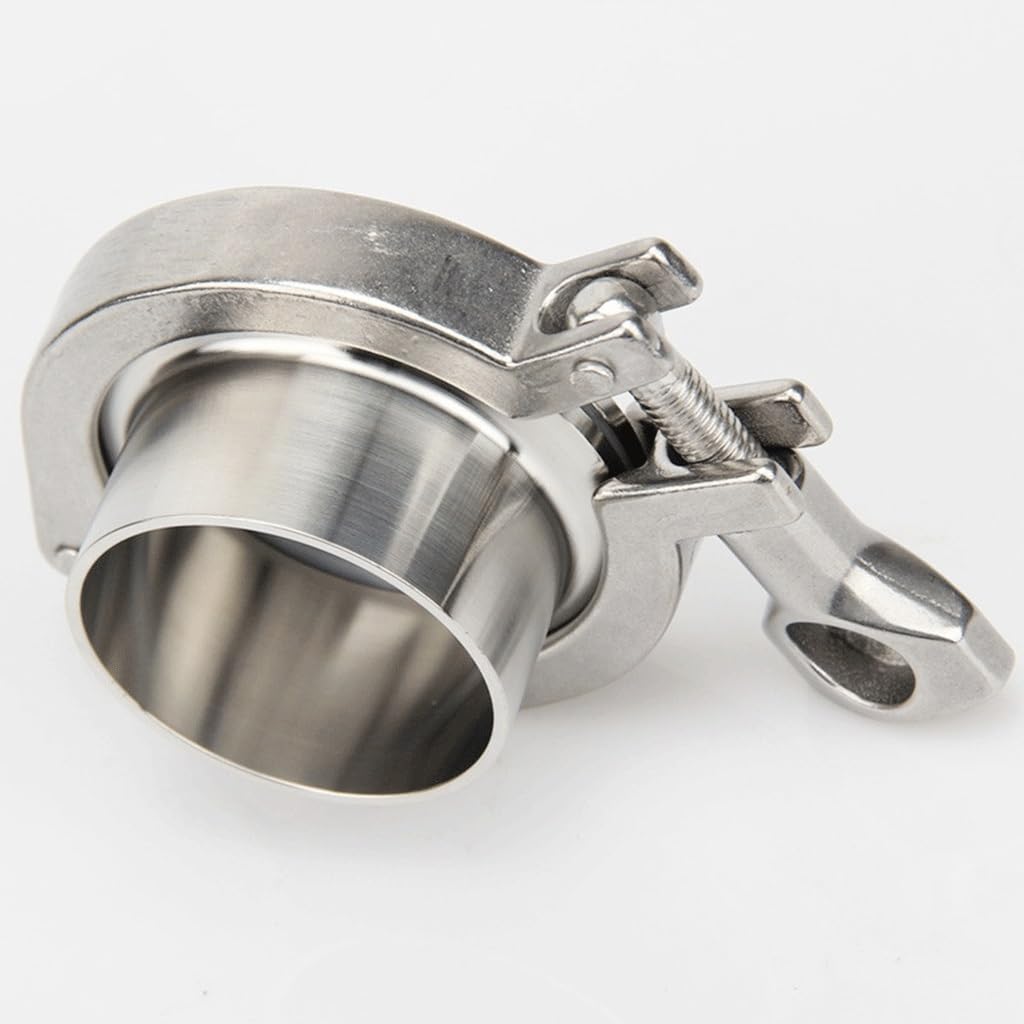 Zestaw złączek do rur sanitarnych ze stali nierdzewnej Premium 304 — tuleja Tri Clamp, zaślepka, uszczelka silikonowa(51mmx64mm)