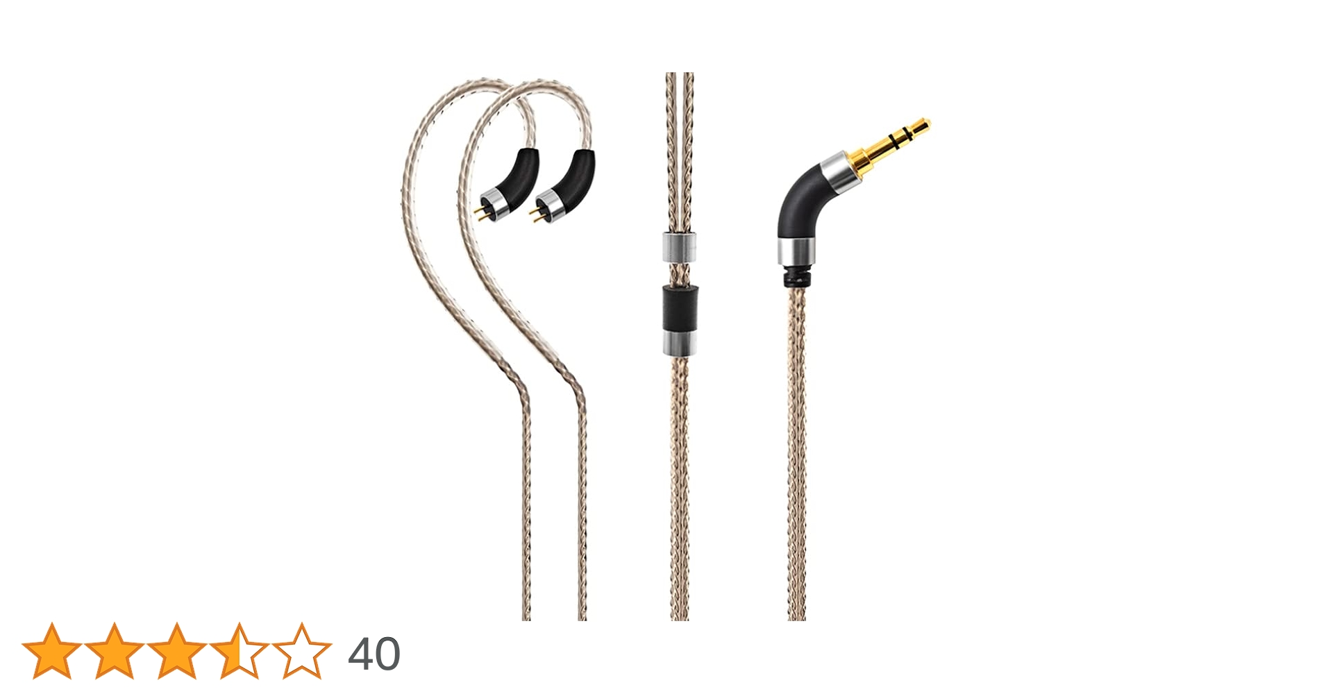 Noble Audio ケーブル2 pin 3.5mm超綺麗 Amazon | 3APLUS PIN35 リケーブル 2Pin イヤホンケーブル 3.5mm