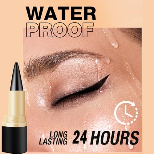 Ayky Long Wear Gel Eyeliner, lápiz gel negro, Pack 2 piezas miniatura 3