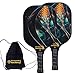 Pickleball Paddles, Pickleball Paddle, Pickleball Paddle Set of 2 Picklelball Rackets, Mystery Power Pickleball Bag Women/Men/Youth/Teens Outdoor and Indoor Ball Game Set in Beach/Court/Club