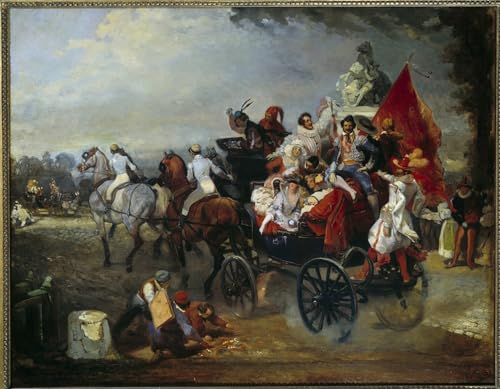 Tableau Paris Place de la Concorde Eugène Louis Lami 60x90cm