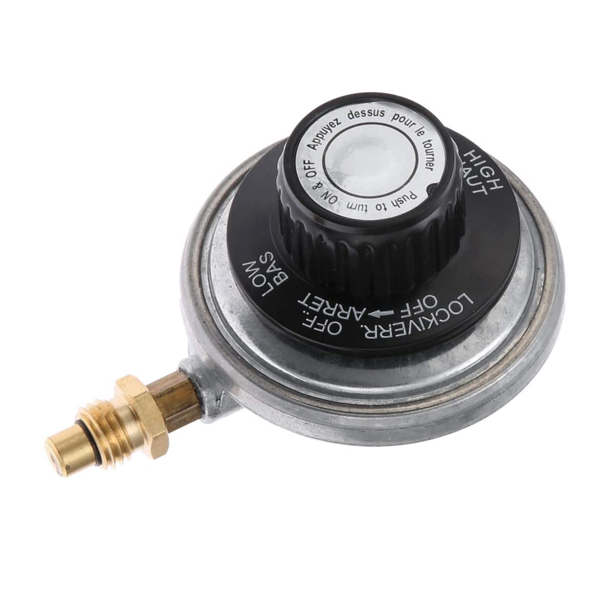 ximie Propane Gas Grill Control Valve Table Top Regulator Propane Gas Grill Control Valve + Nozzle Jet & 1 Inch-20 Female