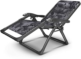 Cadeira de jardim dobrável cadeira espreguiçadeira gravidade para jardim, cadeira dobrável reclináveis dobráveis de metal resistente portátil relaxante cama reclinável móveis de jardim para gramado ao ar livre belas paisagens