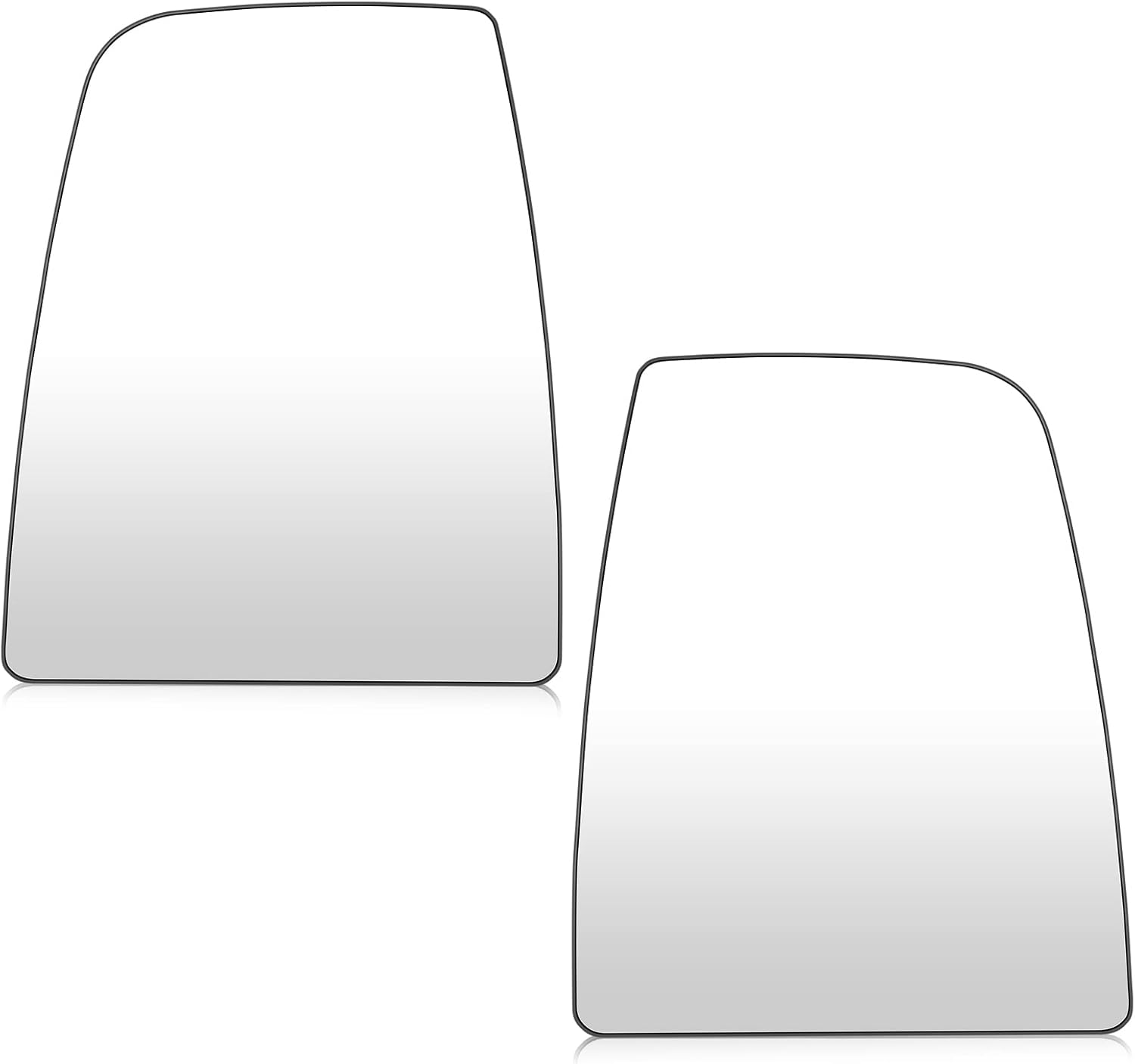 Left+Right Side Mirror Glass Replacement Compatible with 2015 2016 2017 2018 2019 Ford Transit T150, T250, T350 Heated Mirror Glass ReplaceCK4Z17K707B for Driver Side and Passenger Side