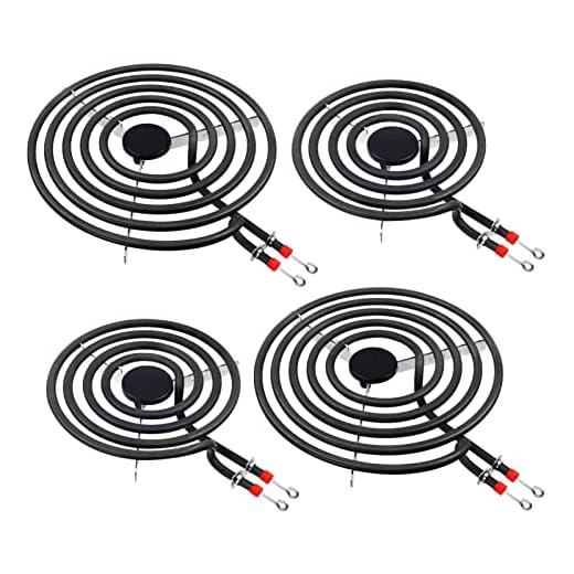 4 Pack MP22YA Electric Range Burner Element Unit Set 4- MP15YA(2) MP21YA(2) for Whirlpool, KitchenAid, Maytag range burner,Replacement part numbers include 540331014,484783, TS5W8221,Y04000033