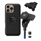 Quad Lock Handlebar Clamp PRO Motorcycle Phone Mount with Vibration Dampener and MAG Phone Case for iPhone 16 Pro Max