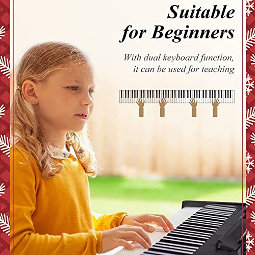 ZTBGY Piano numérique pliable, piano numérique débutant, 88 touches, semi-lesté, Bluetooth portable avec sac de piano… - Les Beatles, Paul McCartney, John Lennon, RIngo Starr, George Harrison ZTBGY Piano numérique pliable, piano numérique débutant, 88 touches, semi-lesté, Bluetooth portable avec sac de piano… – Image 8