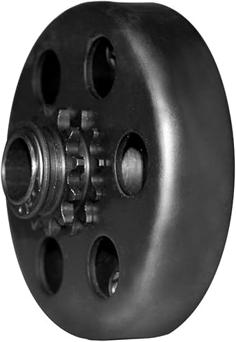 Embrague Go Kart, embrague centrífugo Trkimal de 12 dientes para mini motor de bicicleta de hasta 6.5 HP 3/4 pulgadas BORE #35 Cadena 12T para
