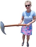 Vista 5 de Pick Axe Inflate (33") Madera y Color Plata. Juguete Inflable Herramienta para Niños. Recuerdo de Fiesta