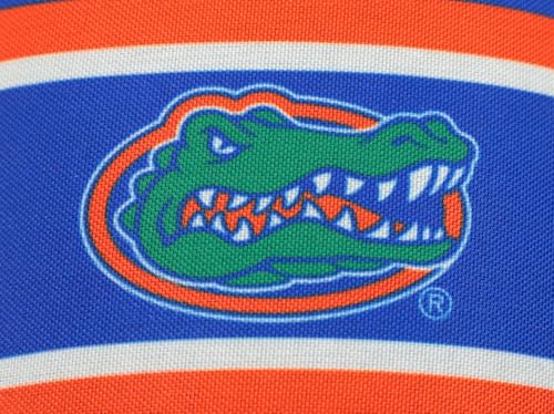 Image of FOCO NCAA Printed Team Logo and Color Stripes Comfortable Slide Sandals