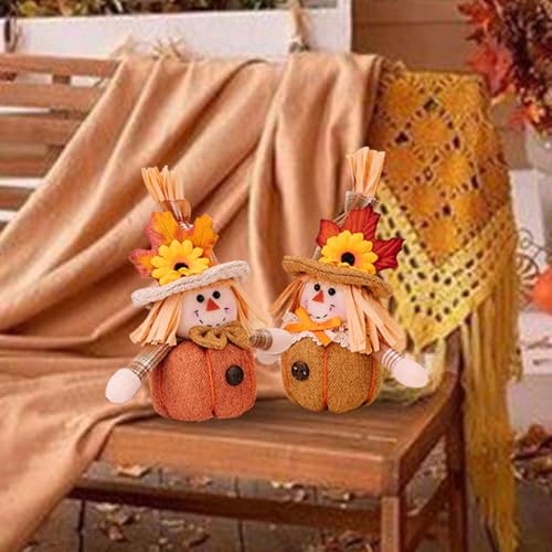 Decorações de ação de graças de gnomos, pelúcia de gnomos de ação de graças | 2 peças de decoração d