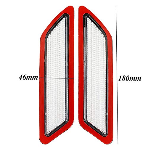 Image of Bumper Crystal Smoke Reflector Side Marker Lights 2011-2015 For BMW F30 F31 3-Series Base Model (White)